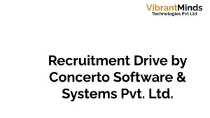 Read more about the article Orientation Follow by Online Test ” of Concerto Software & Systems Pvt. Ltd.