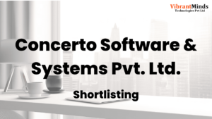 Read more about the article Congrats! The following 300+ candidates have been shortlisted for an “Offline Recruitment Drive” of Concerto Software & Systems Pvt. Ltd. |