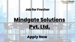 Read more about the article Recruitment Drive for Mindgate Solutions Pvt. Ltd. |